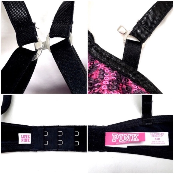 VICTORIA’S SECRET Limited Edition 2010 Fashion Show Pink Ultimate Sequin Bra 34B - Picture 7 of 8